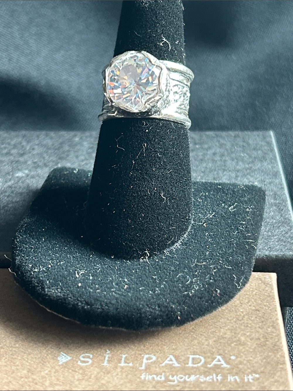 Silpada R2208 SterlingSilver & CZ Ring